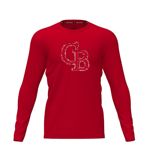 [CUS-DRIF-TEES-PER-CNK-LSL-RED-YXS-LOGO3] Dri Fit Performance T-Shirt (Youth XS, Red, Logo 3, Long Sleeve)