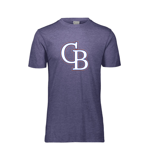 [FTSCUBRY-AS-LOGO3] Decker Men's Tri-Blend T-Shirt - Short Sleeve (Adult S, Royal, Logo 3)