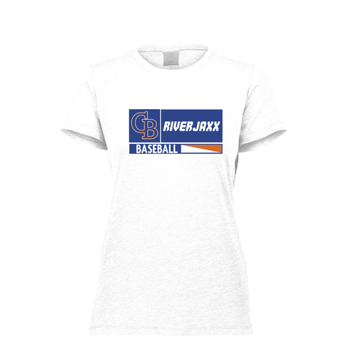 [FTSCUBWH-FAXS-LOGO2] Decker Women's Tri-Blend T-Shirt - Short Sleeve (Female Adult XS, White, Logo 2)