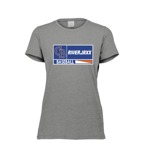 [FTSCUBGY-FAXS-LOGO2] Decker Women's Tri-Blend T-Shirt - Short Sleeve (Female Adult XS, Gray, Logo 2)