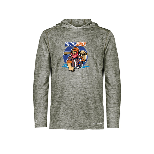 [FOLHCGGY-AS-LOGO1] Decker Men's Charge Hoodie (Adult S, Gray, Logo 1)