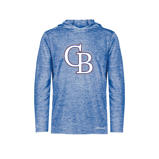 [FOLHCGRY-YS-LOGO3] Decker Youth Charge Hoodie (Youth S, Royal, Logo 3)