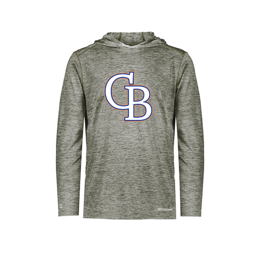 [CUS-DFW-CHGHOOD-PER-LSL-GRY-YS-LOGO3] Youth Charge Hoodie (Youth S, Gray, Logo 3)