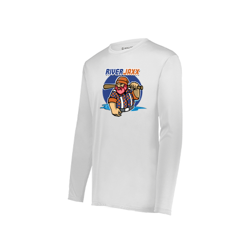 [222822.005.XS-LOGO1] Men's LS Smooth Sport Shirt (Adult XS, White, Logo 1)