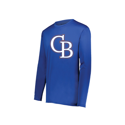 [222822.060.XS-LOGO3] Men's LS Smooth Sport Shirt (Adult XS, Royal, Logo 3)
