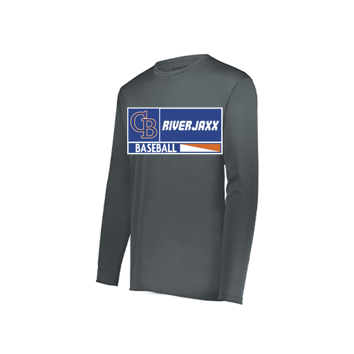 [222822.059.XS-LOGO2] Men's LS Smooth Sport Shirt (Adult XS, Gray, Logo 2)