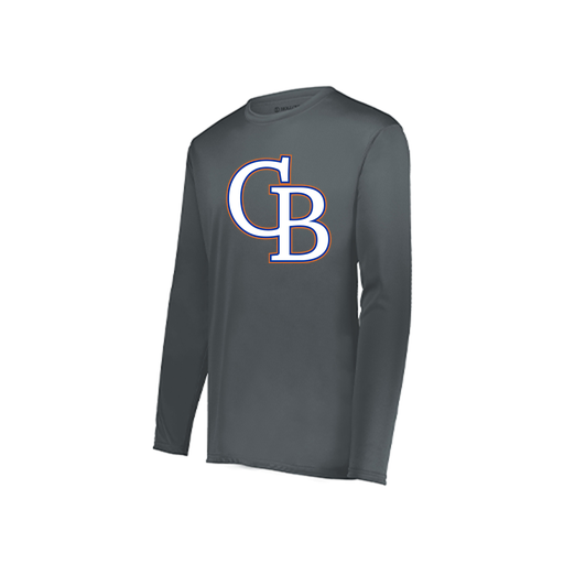 [222822.059.XS-LOGO3] Men's LS Smooth Sport Shirt (Adult XS, Gray, Logo 3)