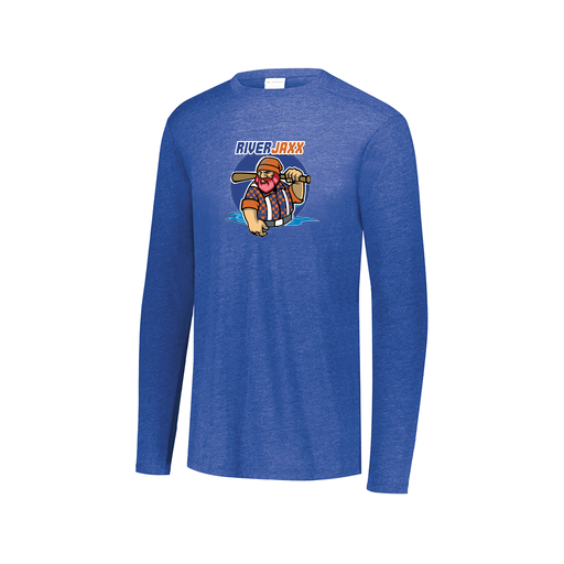 [3075.U55.XS-LOGO1] Men's LS Ultra-blend T-Shirt (Adult XS, Royal, Logo 1)