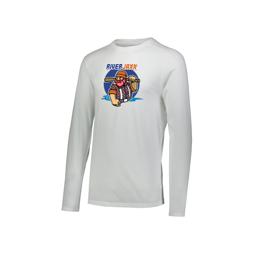 [FTLCUBWH-YS-LOGO1] Decker Youth Tri-Blend T-Shirt - Long Sleeve (Youth S, White, Logo 1)