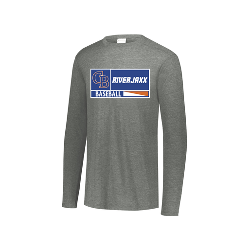 [3076.013.S-LOGO2] Youth LS Ultra-blend T-Shirt (Youth S, Gray, Logo 2)