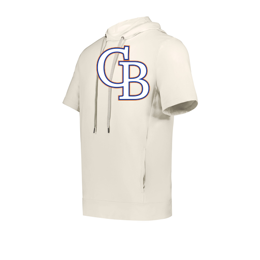 [222605-WHT-YS-LOGO3] YOUTH VENTURA SOFT KNIT SHORT SLEEVE HOODIE (Youth S, White, Logo 3)