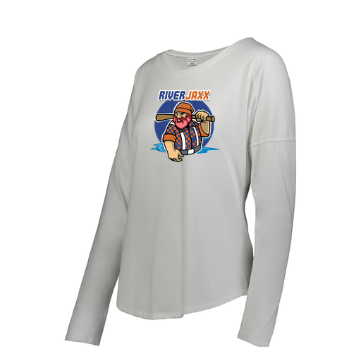 [3077.005.S-LOGO1] Ladies LS Ultra-blend T-Shirt (Female Adult S, White, Logo 1)