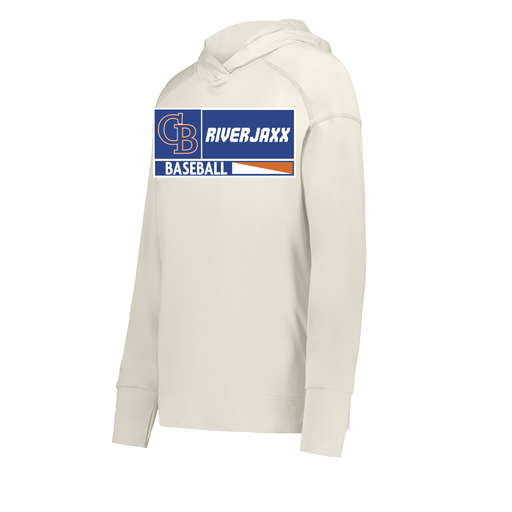 [222798-WHT-FAXS-LOGO2] Ladies Ventura Thin Knit Hoodie (Female Adult XS, White, Logo 2)